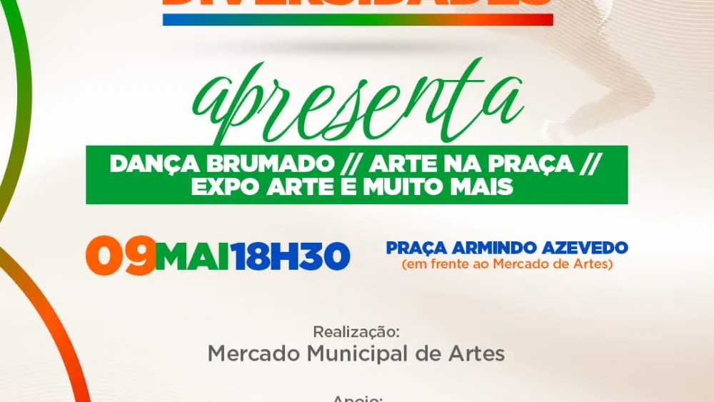 Brumado recebe nesta sexta (09) Projeto Diversidades com muita arte e cultura na Praça Armindo Azevedo