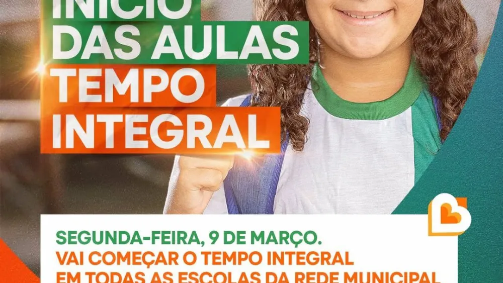 Tempo integral nas escolas municipais de Brumado retorna hoje (9) e amplia oportunidades de aprendizado para mais de 9 mil alunos