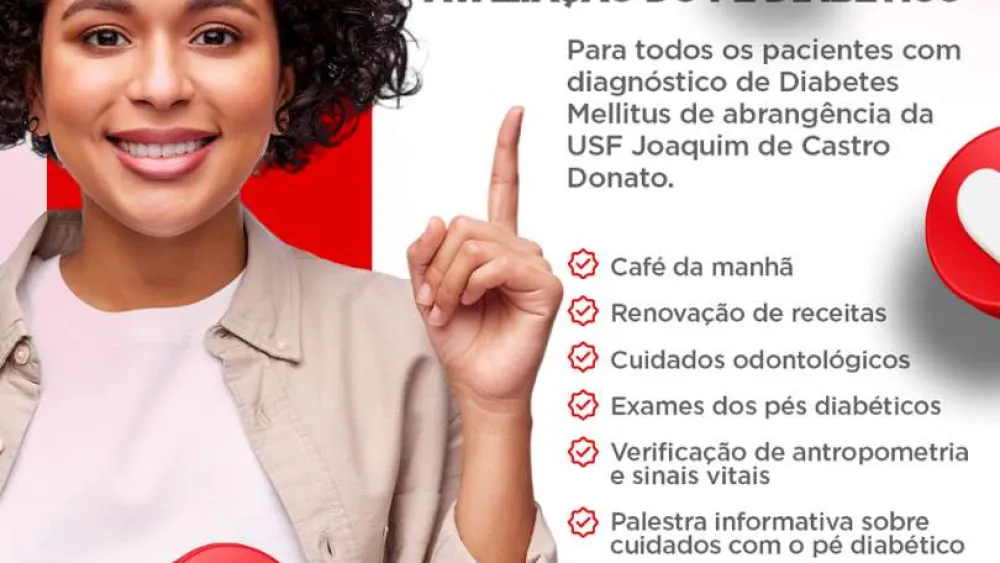 Feira de Saúde promoverá avaliação do pé diabético e reforço nos cuidados com a doença em Brumado