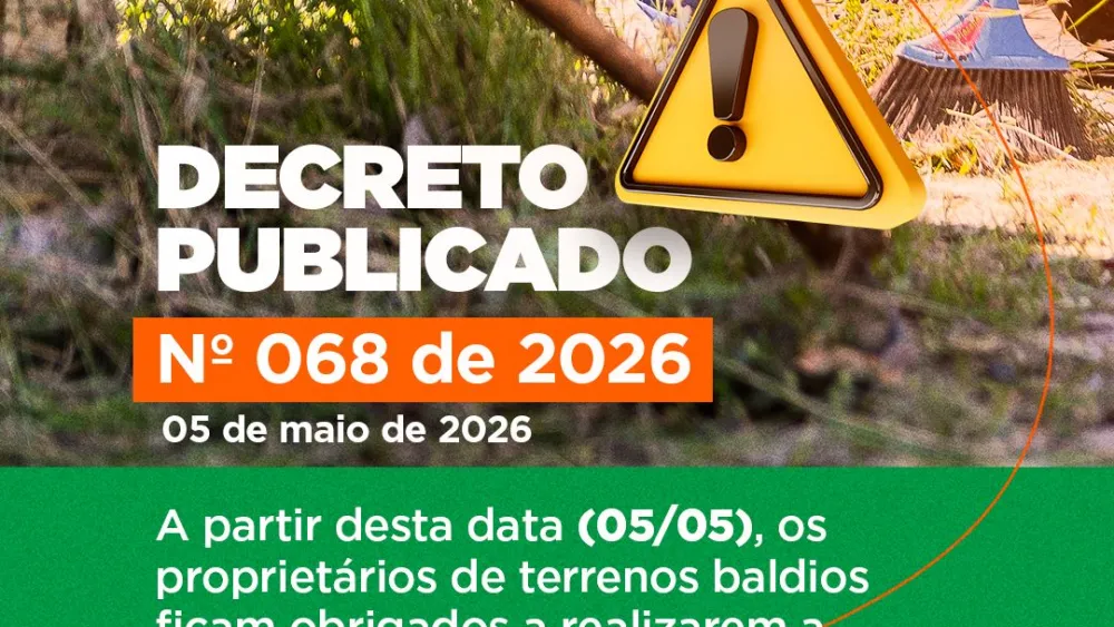 Decreto prevê multas e medidas judiciais para terrenos abandonados em Brumado