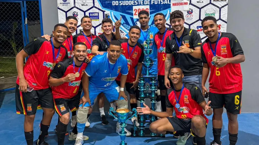 Seleção de Brumado é campeã do 23º Campeonato Sudoeste de Futsal e marca retorno histórico às competições