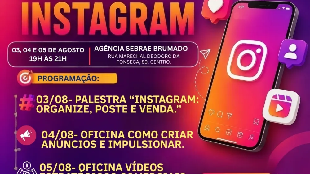 Capacitação gratuita vai ensinar como transformar o Instagram em ferramenta de vendas 