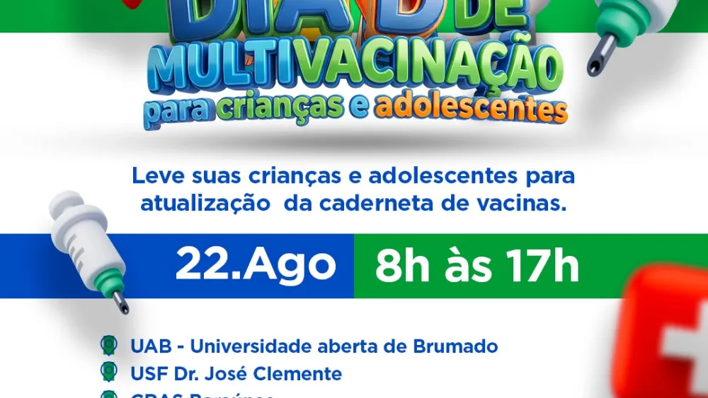 Dia D da Multivacinação acontece neste sábado em Brumado