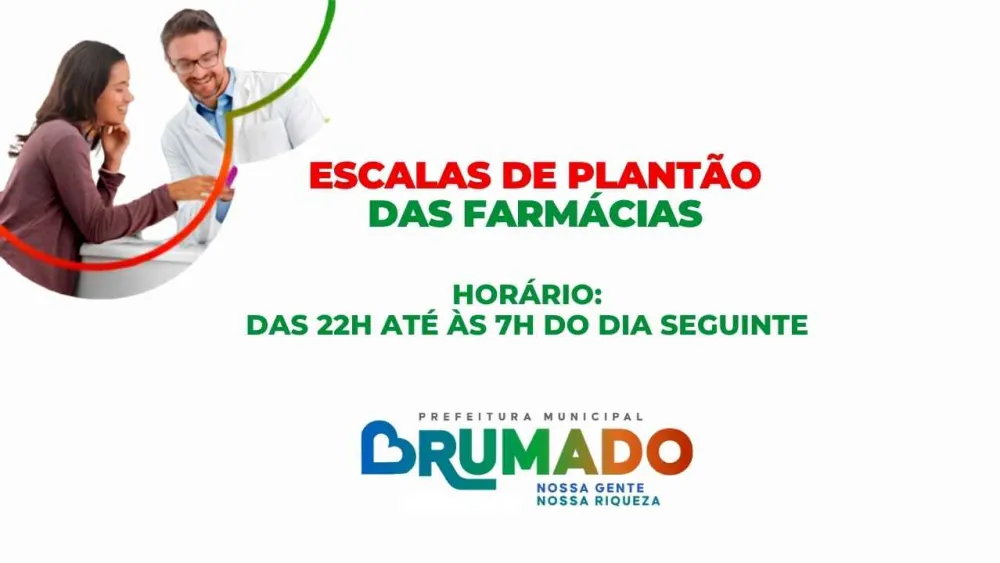 Escala de funcionamento noturno das farmácias de Brumado para o mês de setembro