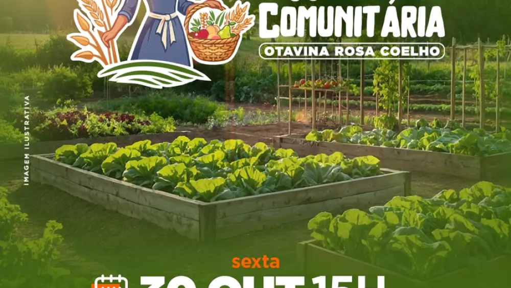 Horta Otavina Rosa Coelho será inaugurada nesta sexta-feira em Cristalândia