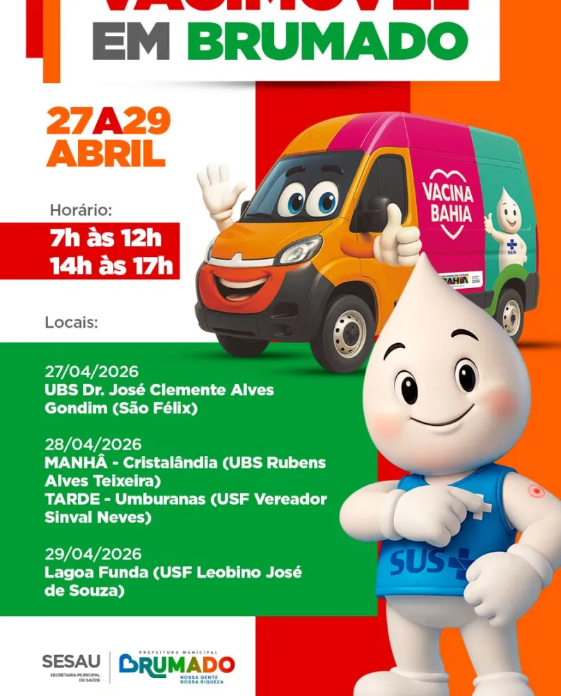 Vacimóvel chega a Brumado e amplia acesso à vacinação em diferentes bairros e comunidades