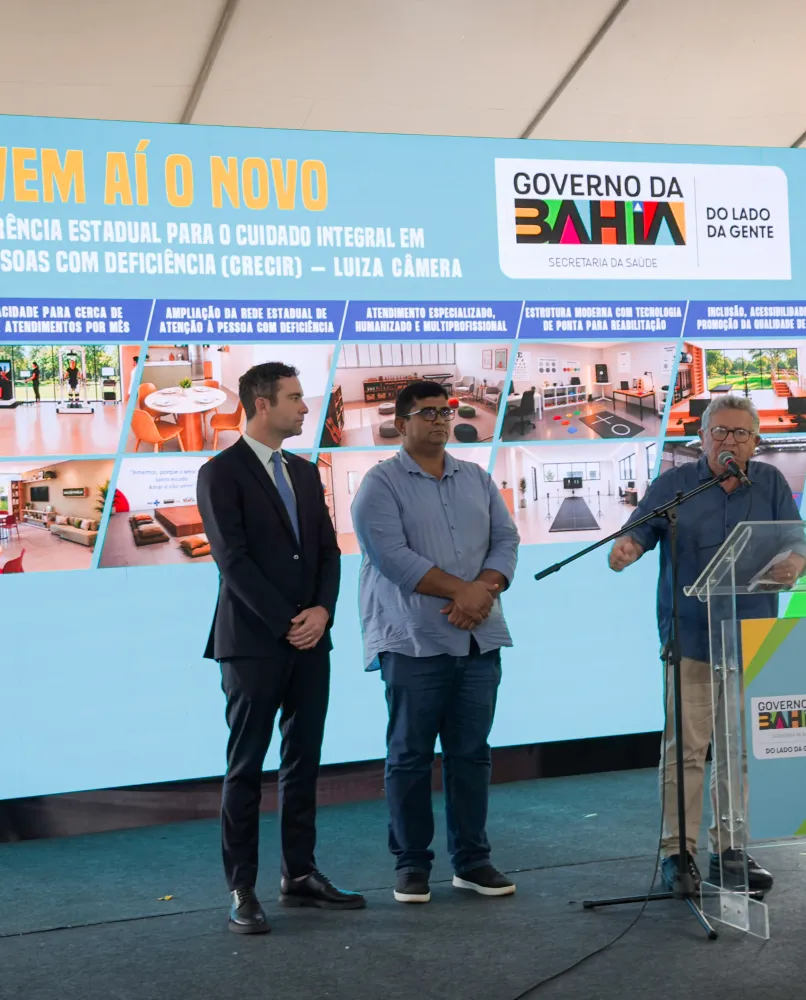 Governador Jerônimo Rodrigues anunciou a construção do CER IV em Brumado durante cerimônia realizada em Salvador