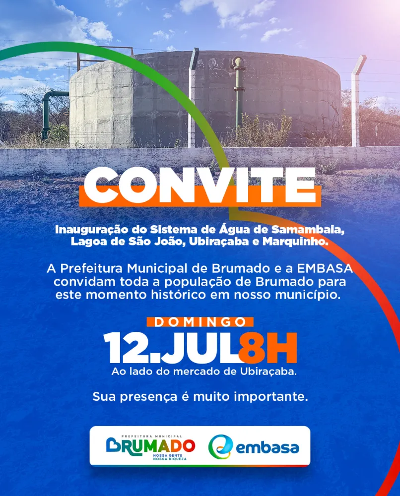 Prefeitura fará entrega do sistema de abastecimento de água em comunidades da zona rural neste domingo e vai anunciar expansão para novas localidades