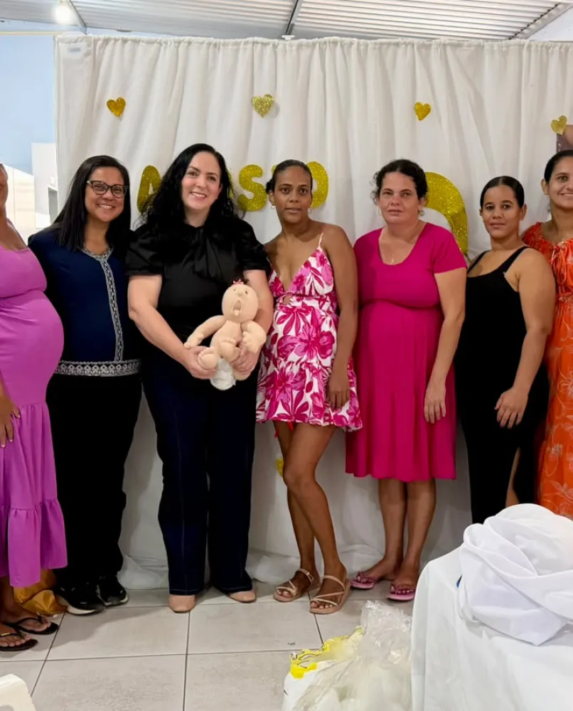 CRAS Irmã Dulce celebra Agosto Dourado com orientação e oficina para gestantes acompanhadas pelo PAIF