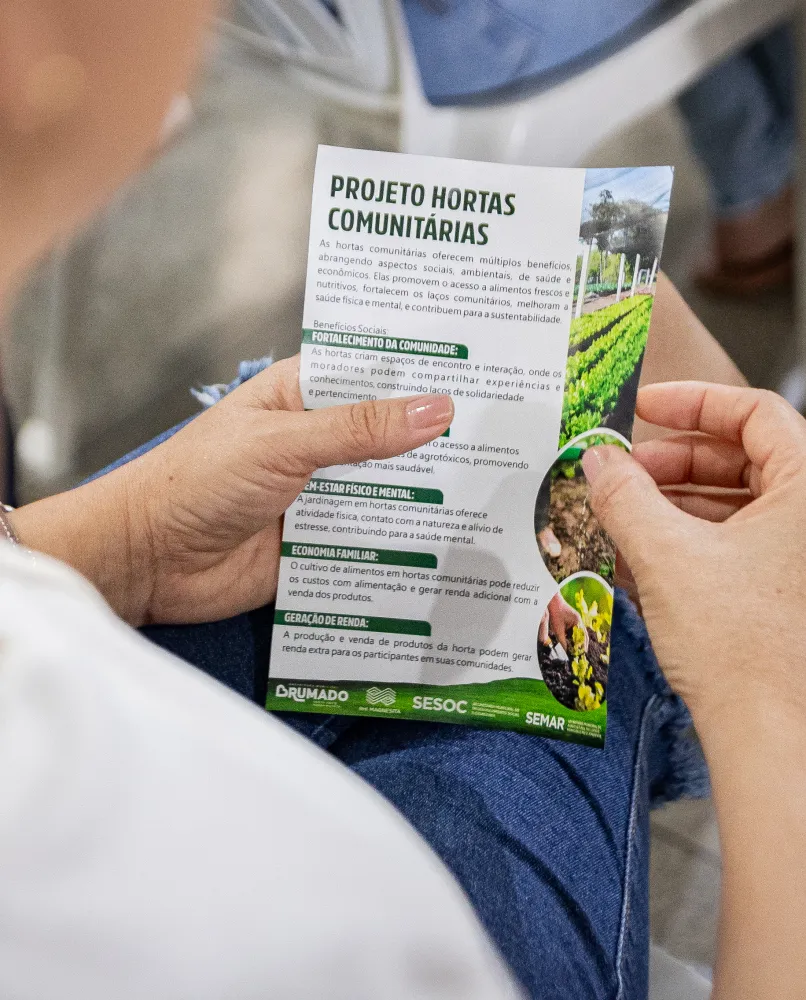 Prefeitura de Brumado abre seleção para mulheres participarem da Horta Comunitária de Cristalândia