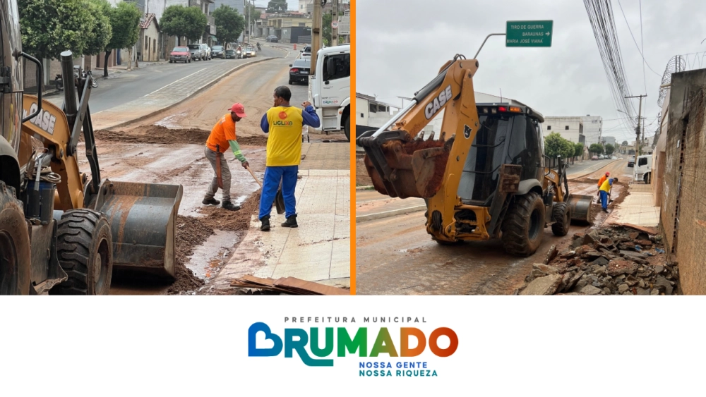 Brumado registra até 110 mm de chuva e Prefeitura intensifica ações de limpeza e assistência