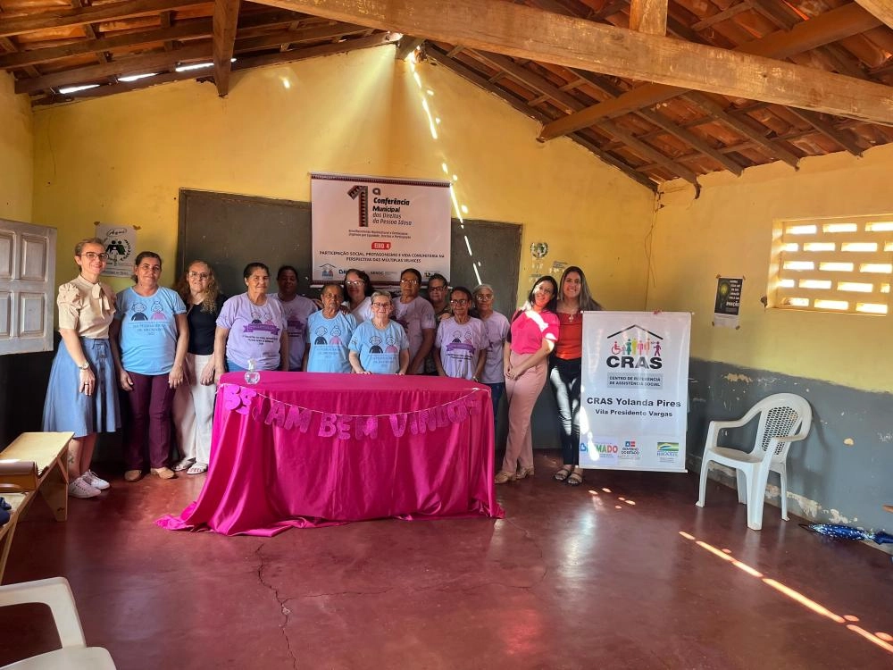 CRAS Yolanda Pires promove encontro com grupo de idosos em preparação para a 1ª Conferência Municipal dos Direitos da Pessoa Idosa