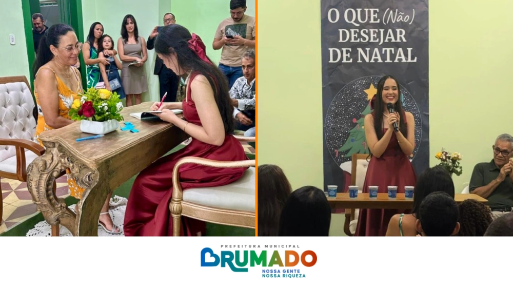 Escritora brumadense lança livro no Paço Municipal e fortalece a cena literária local