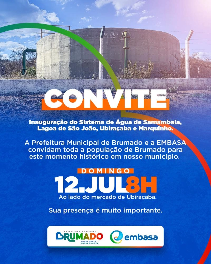 Prefeitura fará entrega do sistema de abastecimento de água em comunidades da zona rural neste domingo e vai anunciar expansão para novas localidades