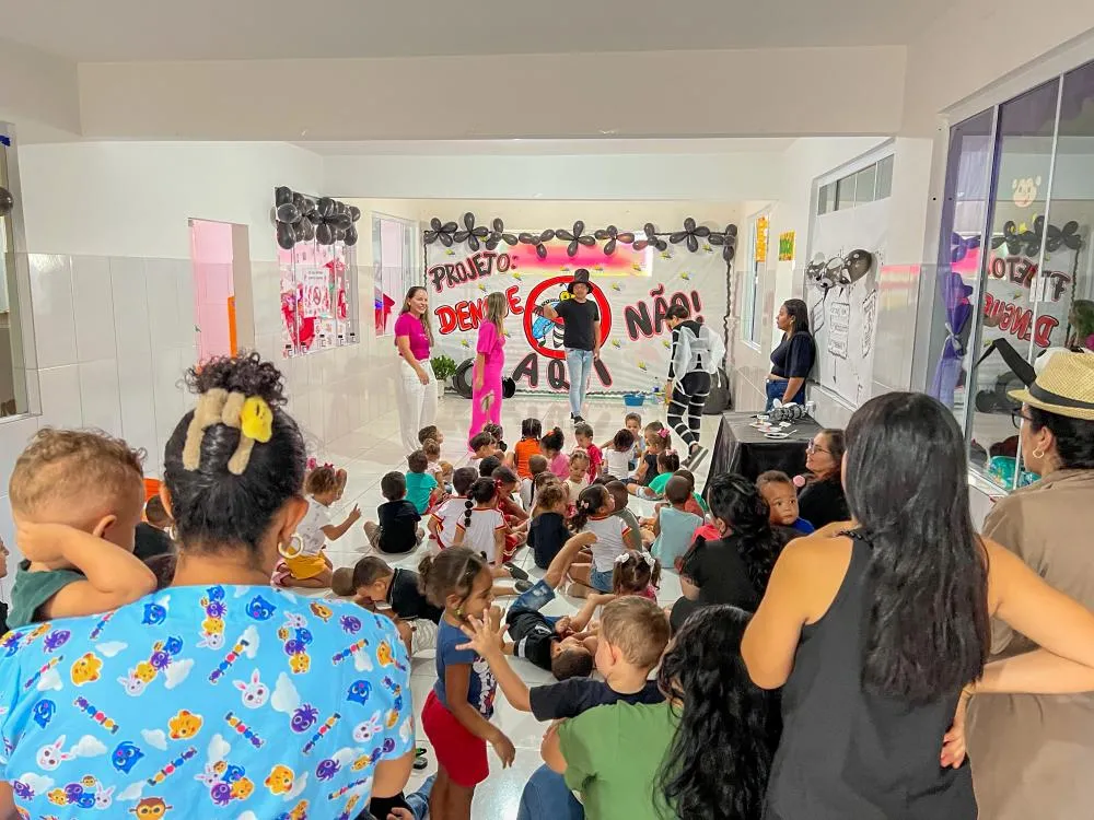 Educação e saúde unidas no combate à dengue: Creche Irmãos Ricardos recebe ação preventiva