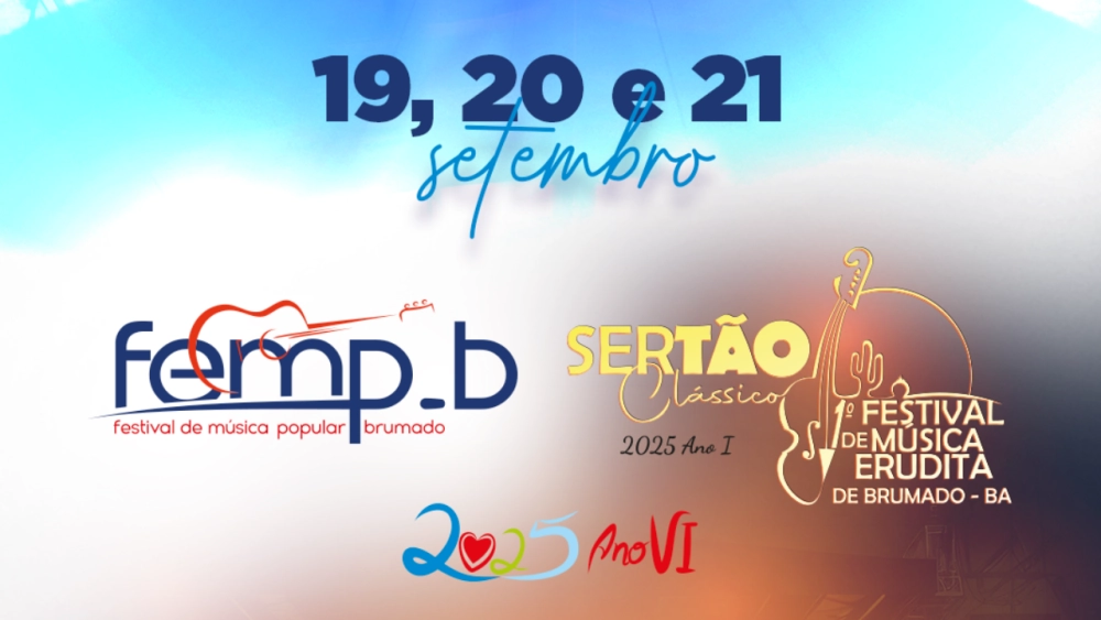Brumado receberá dois festivais de música entre os dias 19 e 21 de setembro
