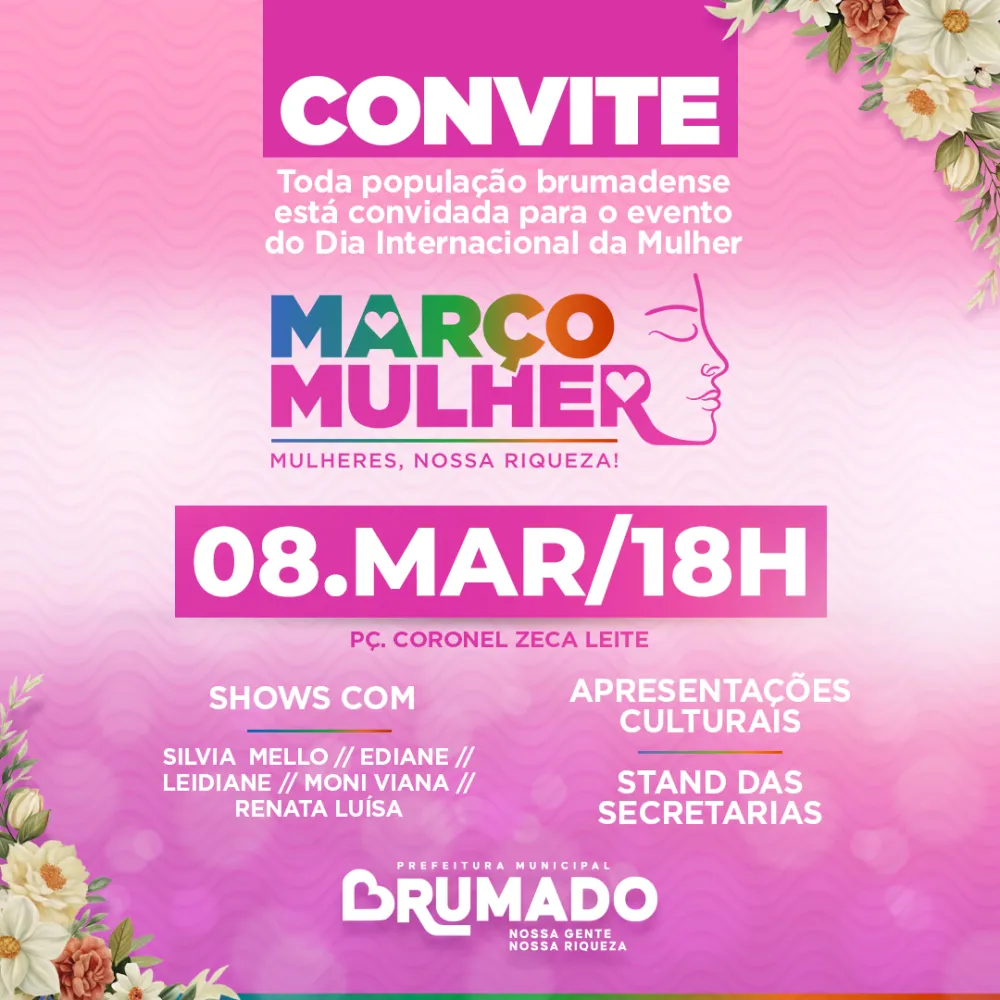 Brumado celebra o Dia Internacional da Mulher com o evento “Março Mulher”