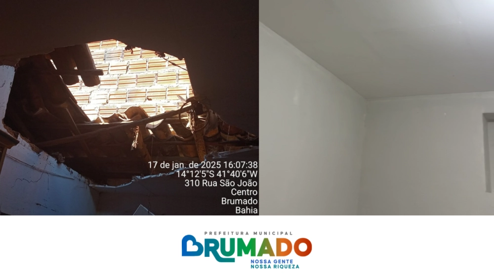 Parceria entre Prefeitura e iniciativa privada garante requalificação de casa afetada pelas chuvas em Brumado