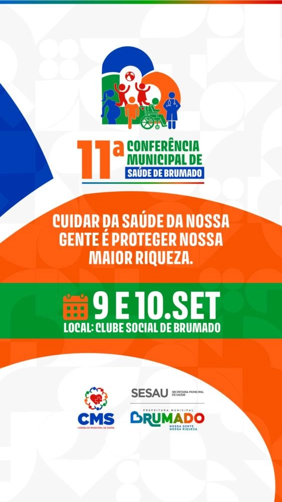 Brumado realizará 11ª Conferência Municipal de Saúde nos dias 9 e 10 de setembro