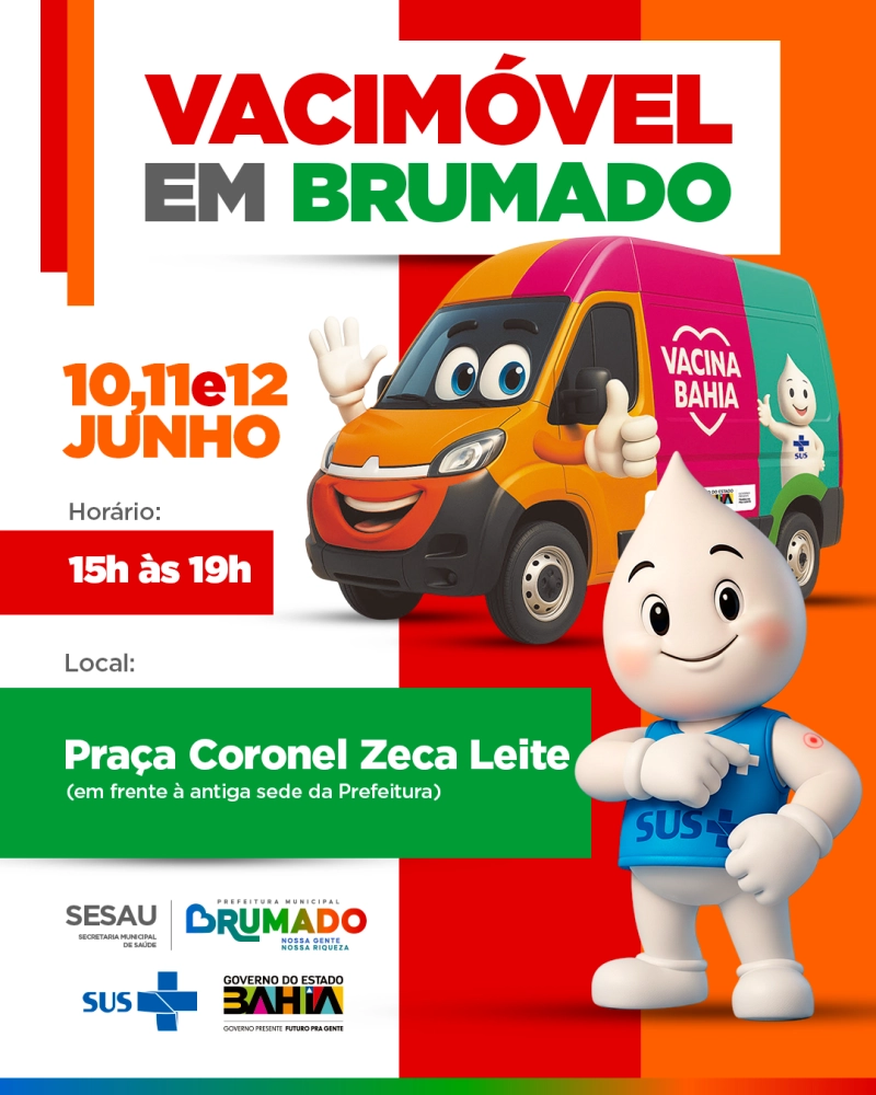 Vacimóvel estará na Praça Coronel Zeca Leite durante os festejos de aniversário de Brumado