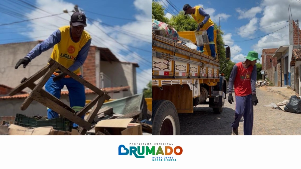 Prefeitura de Brumado finaliza Mutirão de Limpeza no Bairro São Jorge nesta sexta (30)