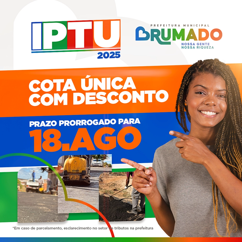 Prazo para pagamento da cota única do IPTU é prorrogado até 18 de agosto
