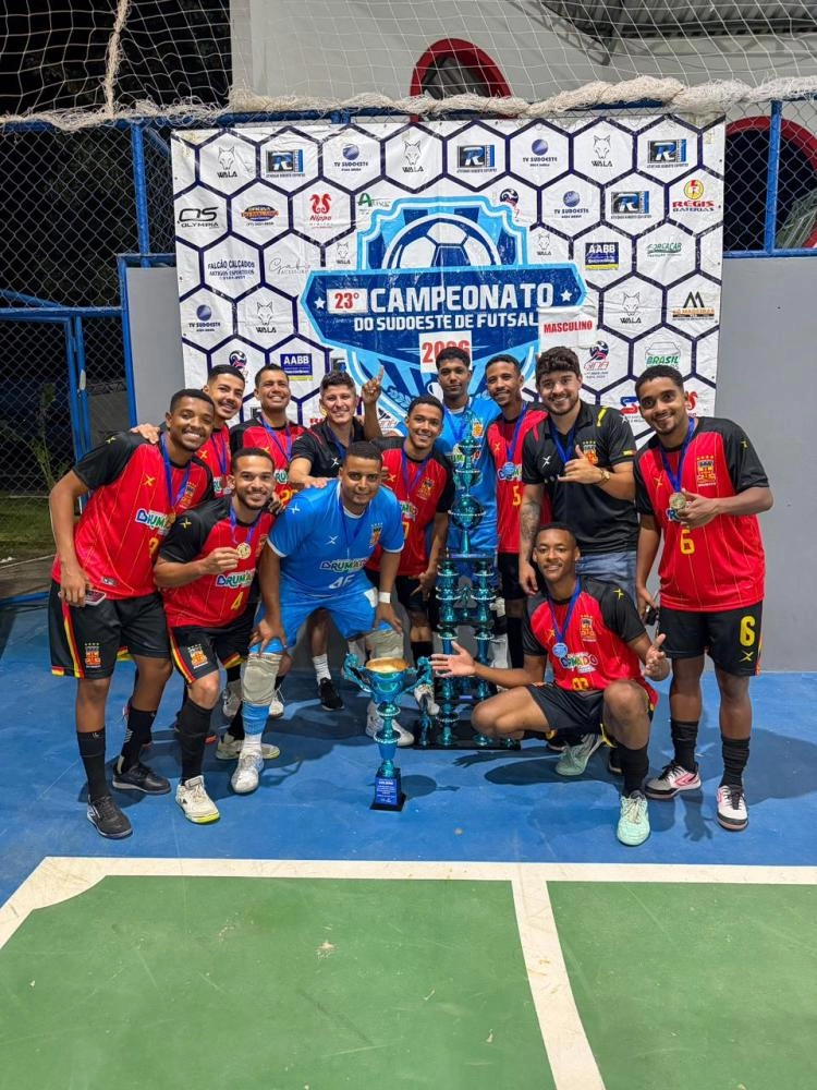 Seleção de Brumado é campeã do 23º Campeonato Sudoeste de Futsal e marca retorno histórico às competições
