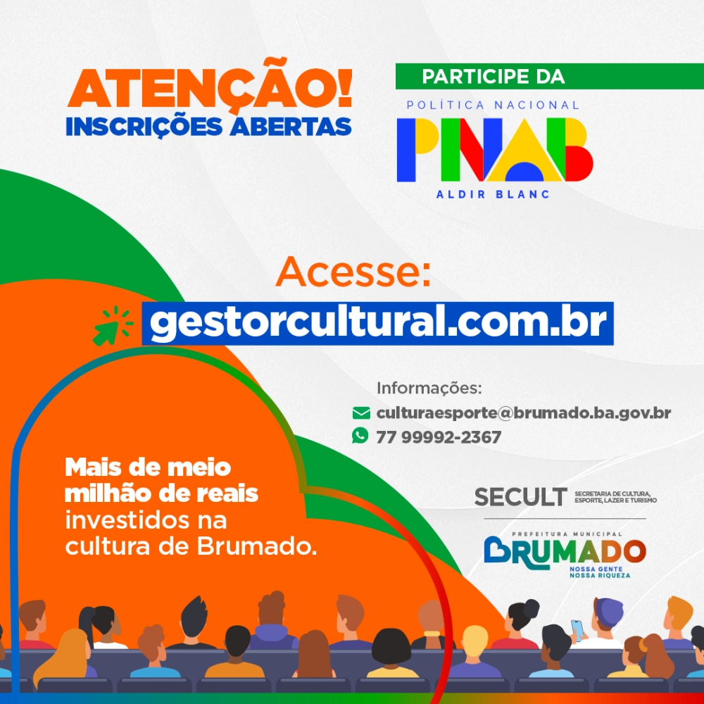 Prefeitura de Brumado lança edital da Lei Aldir Blanc, com investimento de mais de R$ 500 mil